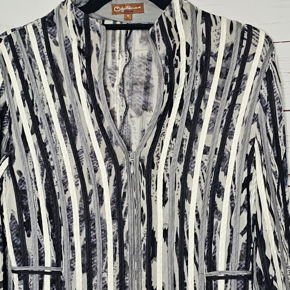 Obstinee by Ika Striped Zip Front Top - Picture 3 of 13